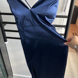 Windsor Navy Midi Dress